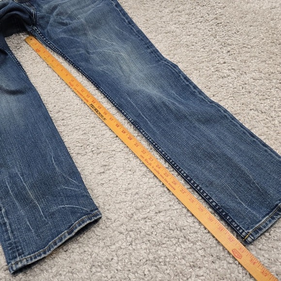 Cult of Individuality Jeans Mens 34x34 Blue Rebel Slim Medium Wash Button Fly - Picture 13 of 15